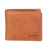 Portafoglio unisex in vera pelle Made in Italy SN1827747-TAN Santini Firenze