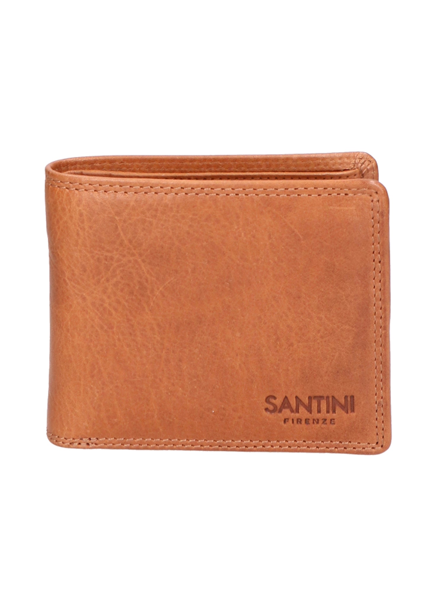 Portafoglio unisex in vera pelle Made in Italy SN1827747-TAN Santini Firenze