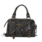 Erisia Borsa a spalla da donna Vera pelle 06091-NERO Gave Lux