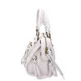 Erisia Borsa a spalla da donna Vera pelle 06091-BIANCO Gave Lux