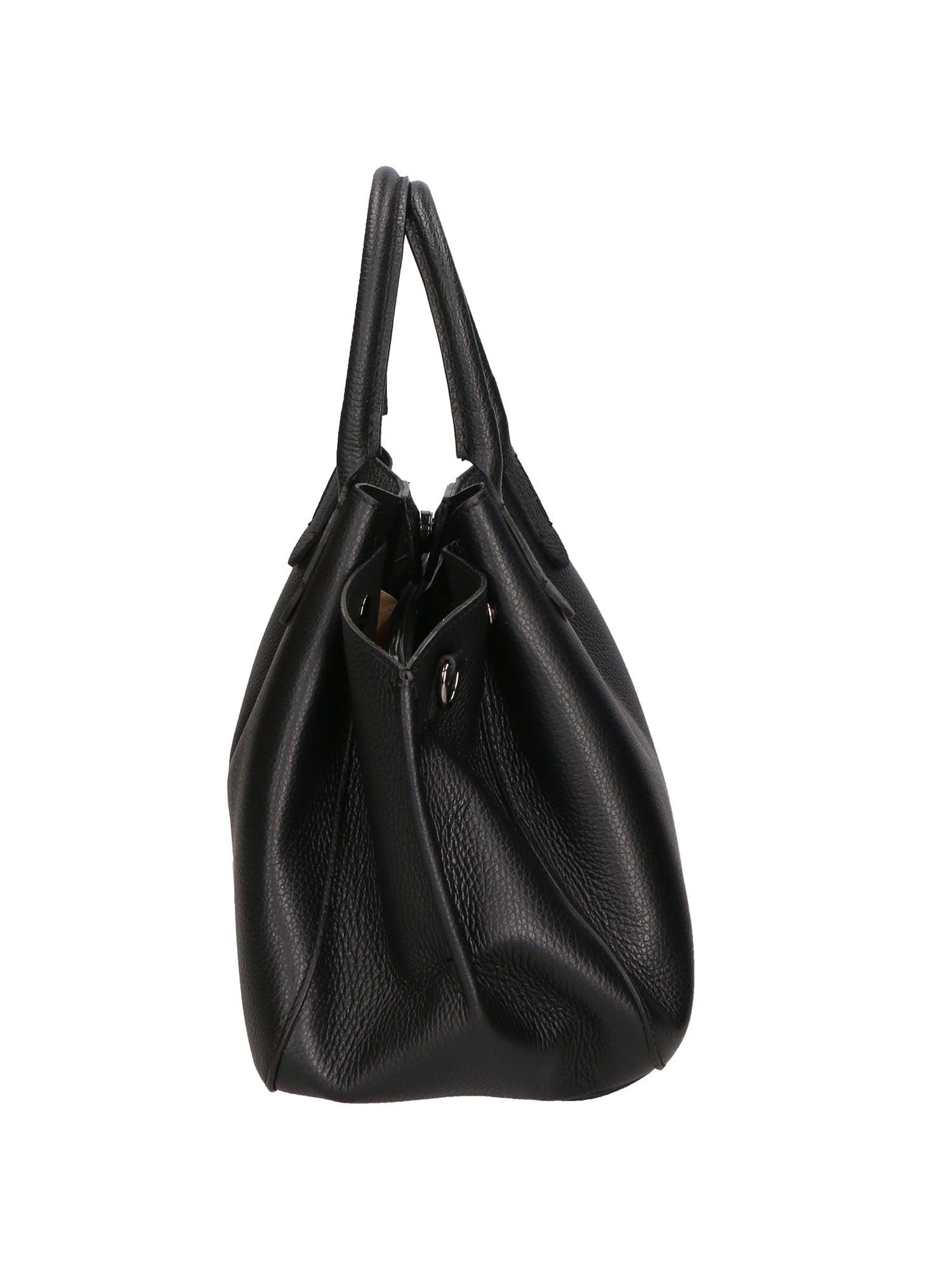 Vincenza Borsa a mano da donna Vera pelle 06898-D28 NERO Gave Lux