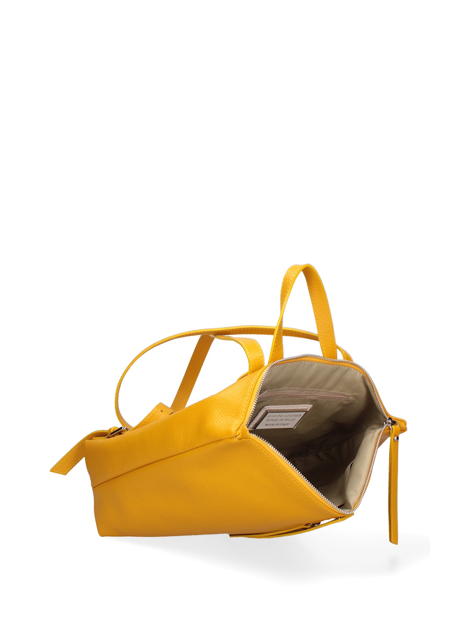 Borsa a mano da donna Vera pelle 07137-D04 GIALLO Roberta Rossi