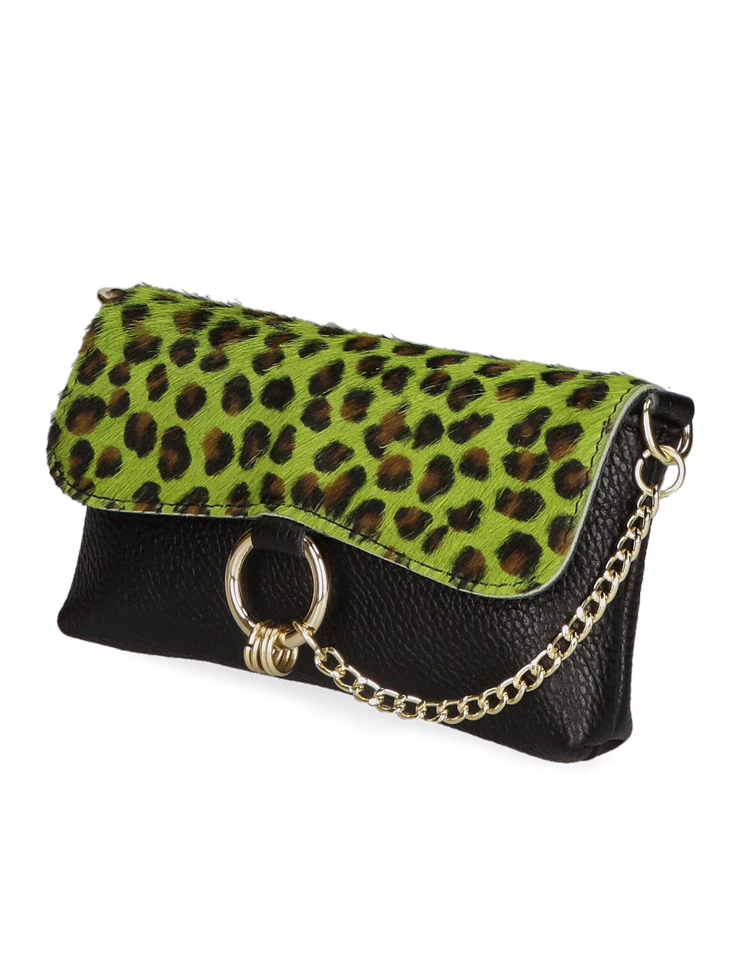 Safira Borsa a mano da donna Vera pelle 04760-LEO P VERDE Gave Lux