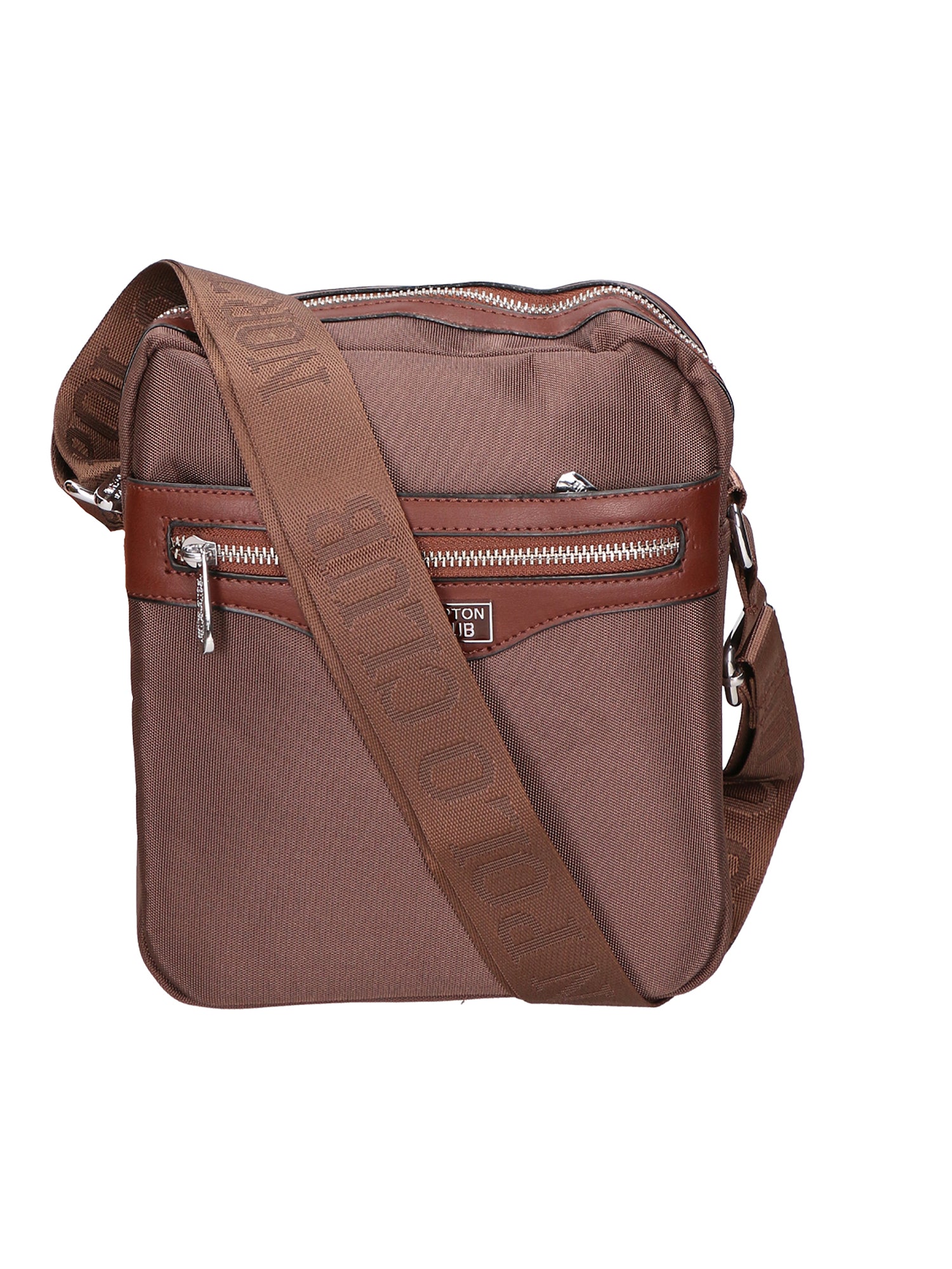 Borsa a tracolla uomo Pelle PU e nylon PCL3071-EARTH Northampton Polo Club