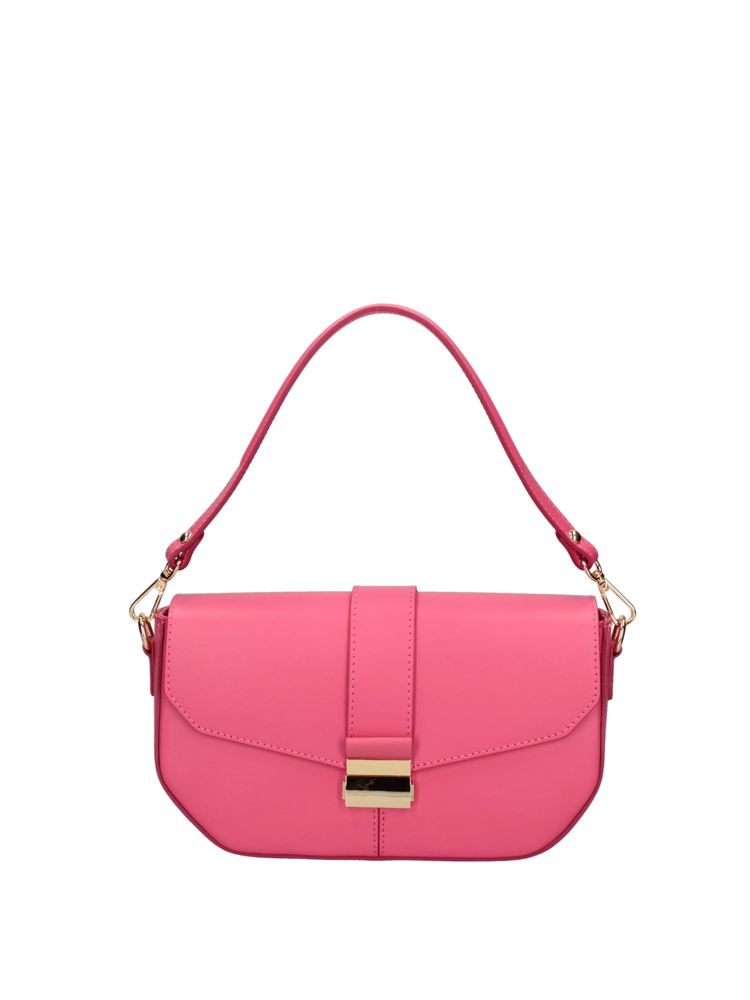 Borsa a spalla da donna Vera pelle 07229-L317 FUXIA Roberta Rossi