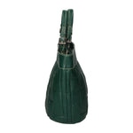 Olimpia Borsa a mano da donna 100% pelle SILVIA 34-VERDE Gave Lux