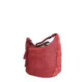 Silvana Elite Borsa a spalla donna Misto nylon e pelle LK0265-BORDEAUX Gave Lux