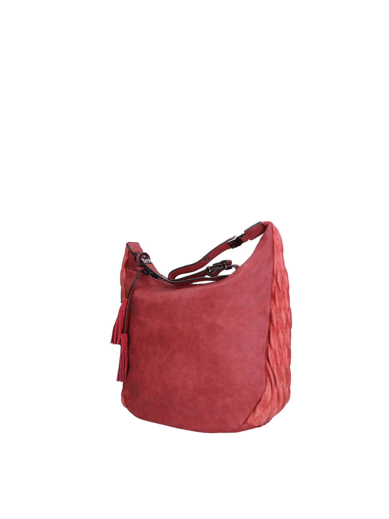 Silvana Elite Borsa a spalla donna Misto nylon e pelle LK0265-BORDEAUX Gave Lux