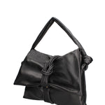 Borsa a spalla da donna Vera pelle 07171-NERO Viola Castellani