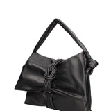 Borsa a spalla da donna Vera pelle 07171-NERO Viola Castellani