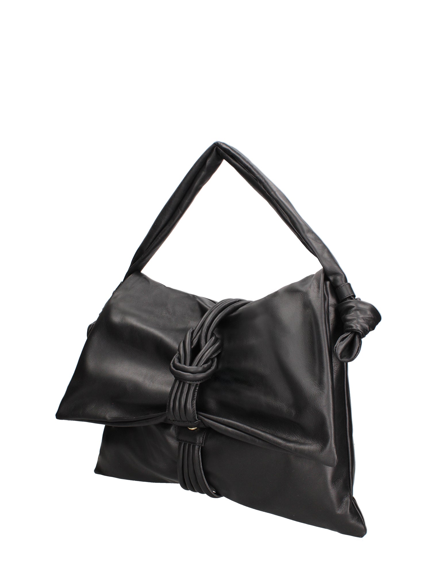 Borsa a spalla da donna Vera pelle 07171-NERO Viola Castellani