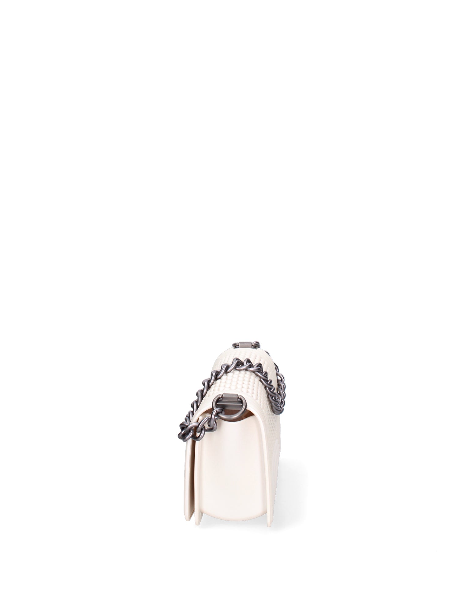 Borsa a mano da donna 100% Pvc FLAT-S-BALL 24-WHITECAP - SATIN CDF Marc Ellis