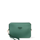 Borsa a tracolla da donna 100% Pvc FLAT-FLOWE-FOREST GREEN - LIGHT GOLD Marc Ellis