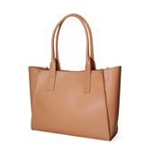 Borsa a spalla da donna 100% pelle riciclata 07225-Cuoio Viola Castellani