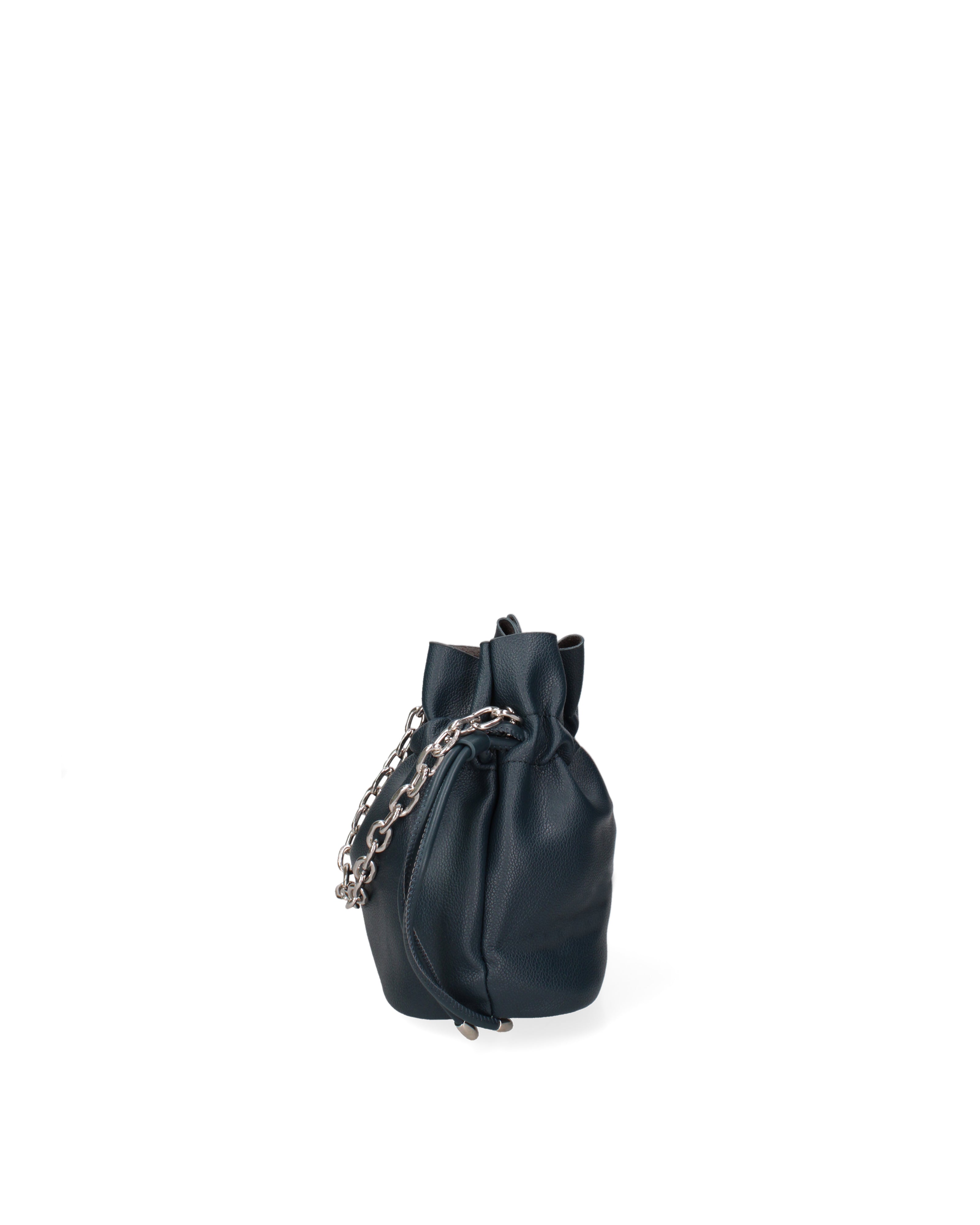 Borsa a secchiello da donna 100% PVC F6717-1-NAVY BLUE David Jones