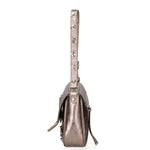 Borsa a spalla da donna Vera pelle 07234-L005 BRONZO Roberta Rossi