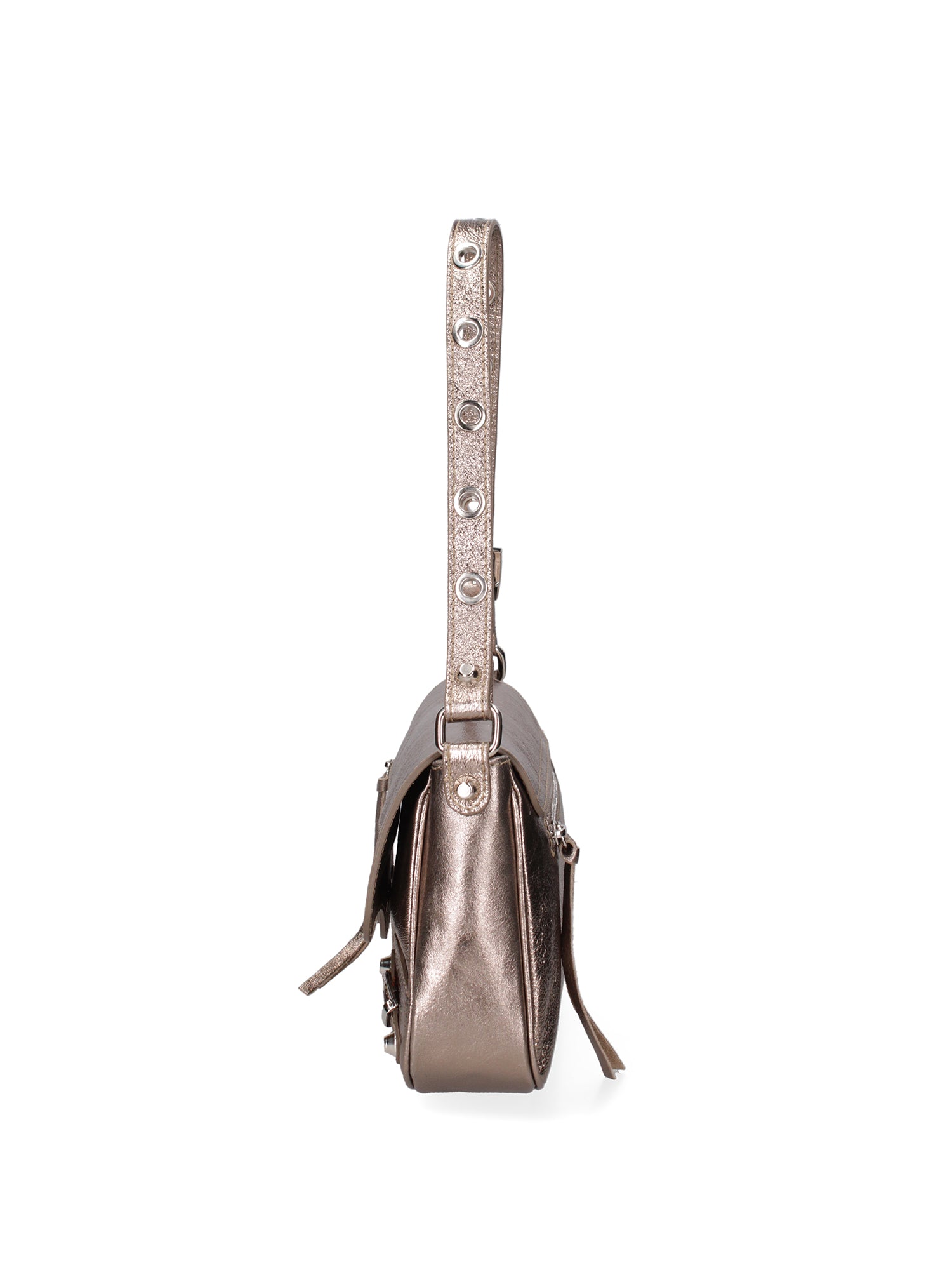 Borsa a spalla da donna Vera pelle 07234-L005 BRONZO Roberta Rossi