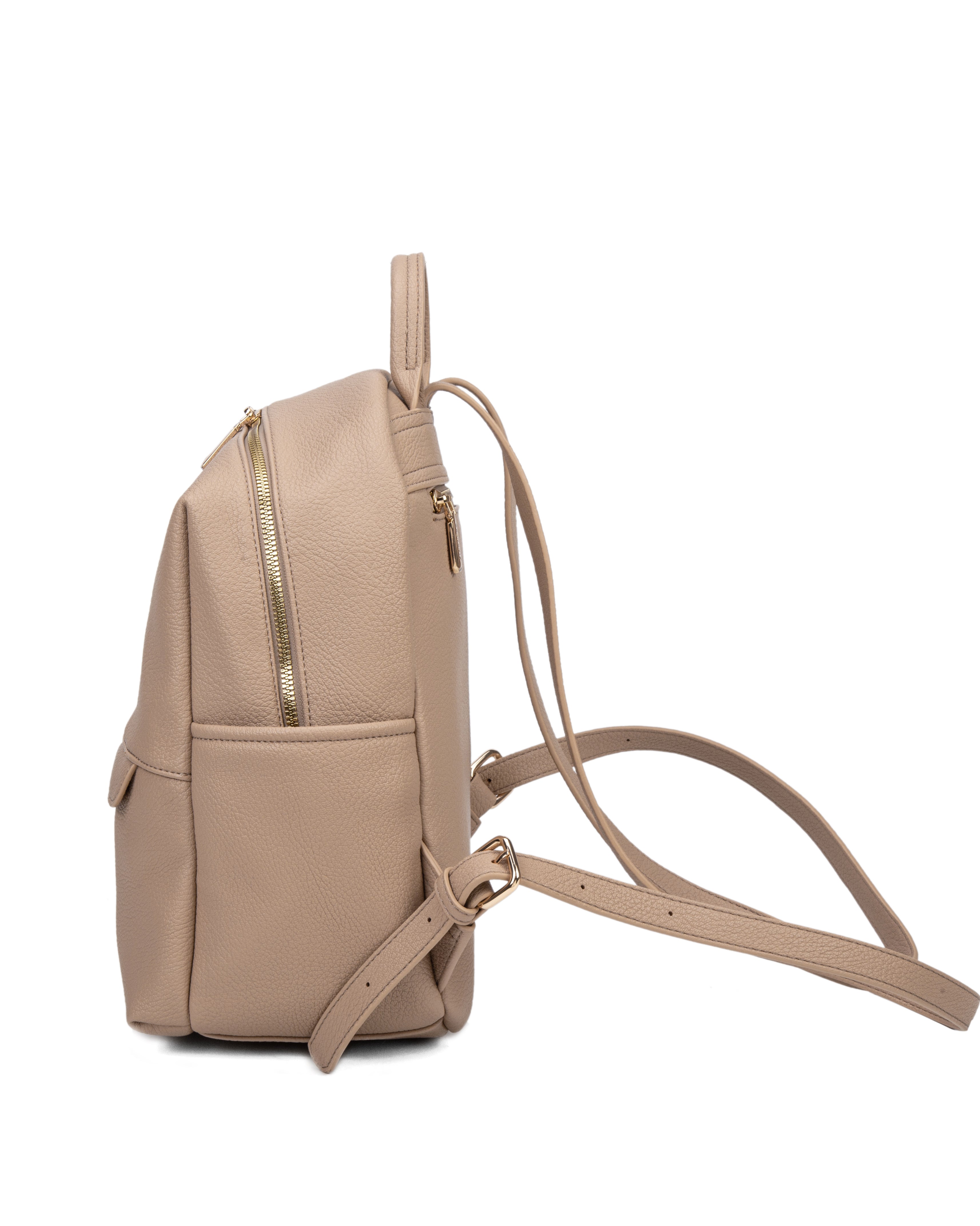 Zaino da donna in pelle vegana Casual 740-2PT-BISCUIT Diana&co