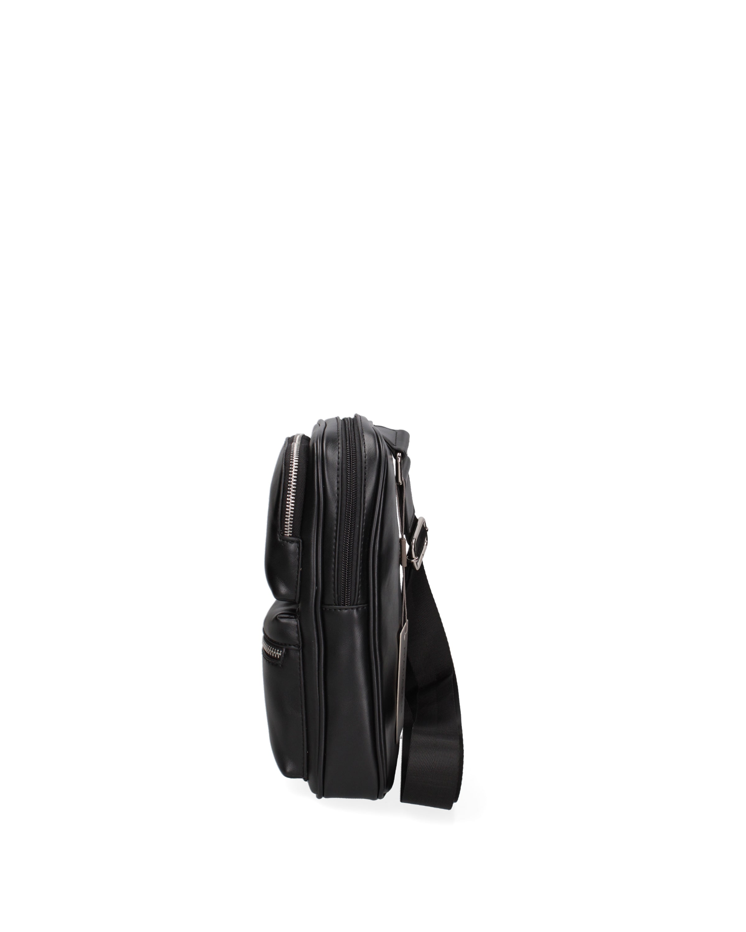 Borsa a tracolla da donna Ecopelle DC1830-2-BLACK Diana&co