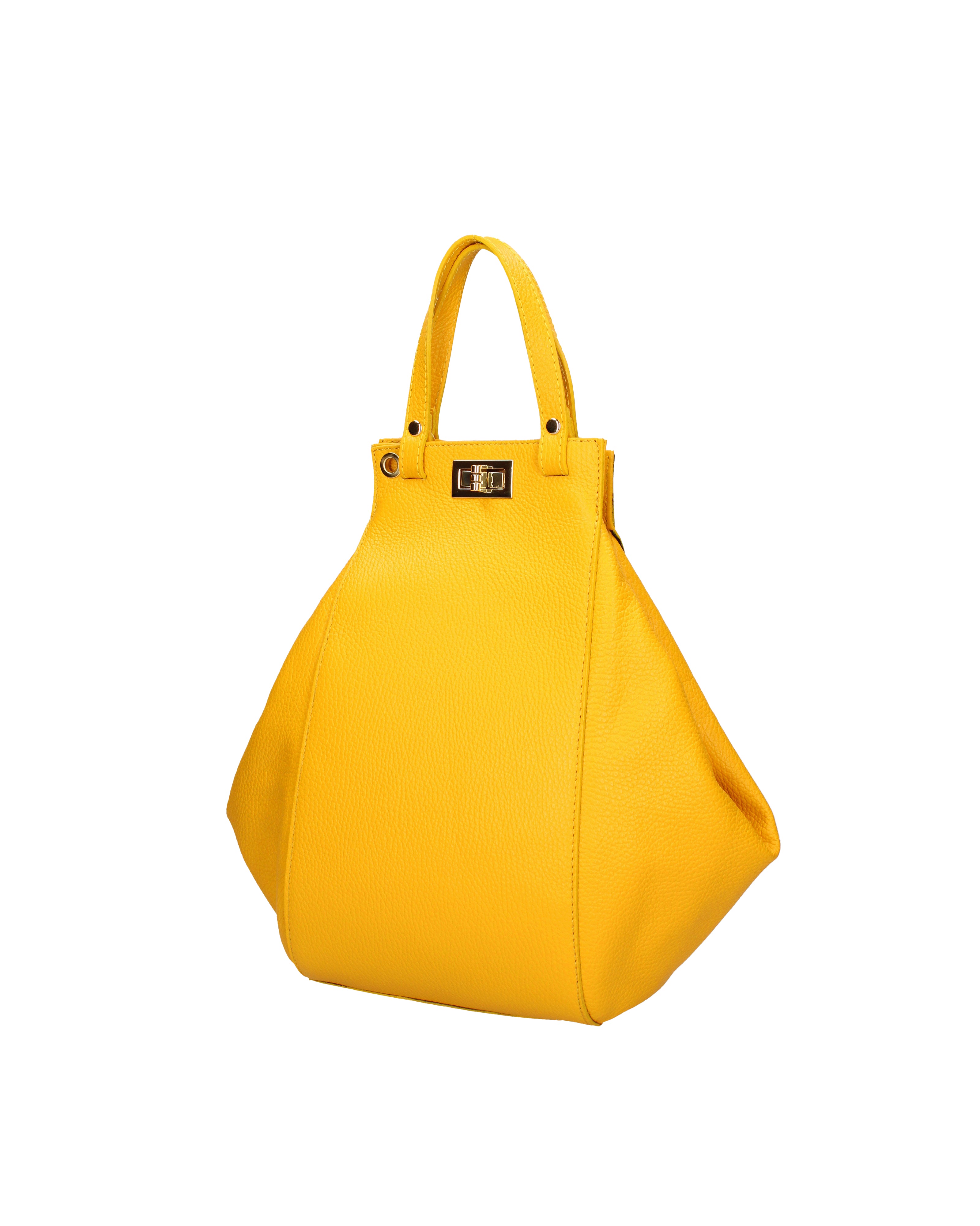 Lindsey Borsa a mano da donna 100% vera pelle 07162-D04 GIALLO Viola Castellani