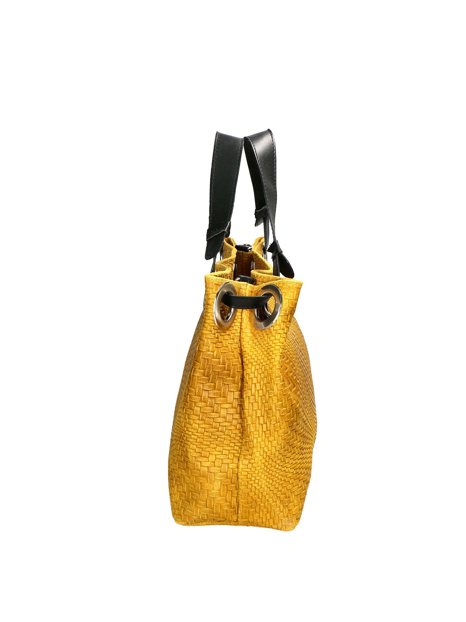 Emilia Borsa a spalla da donna Vera pelle 80059-008 GIALLO Gave Lux