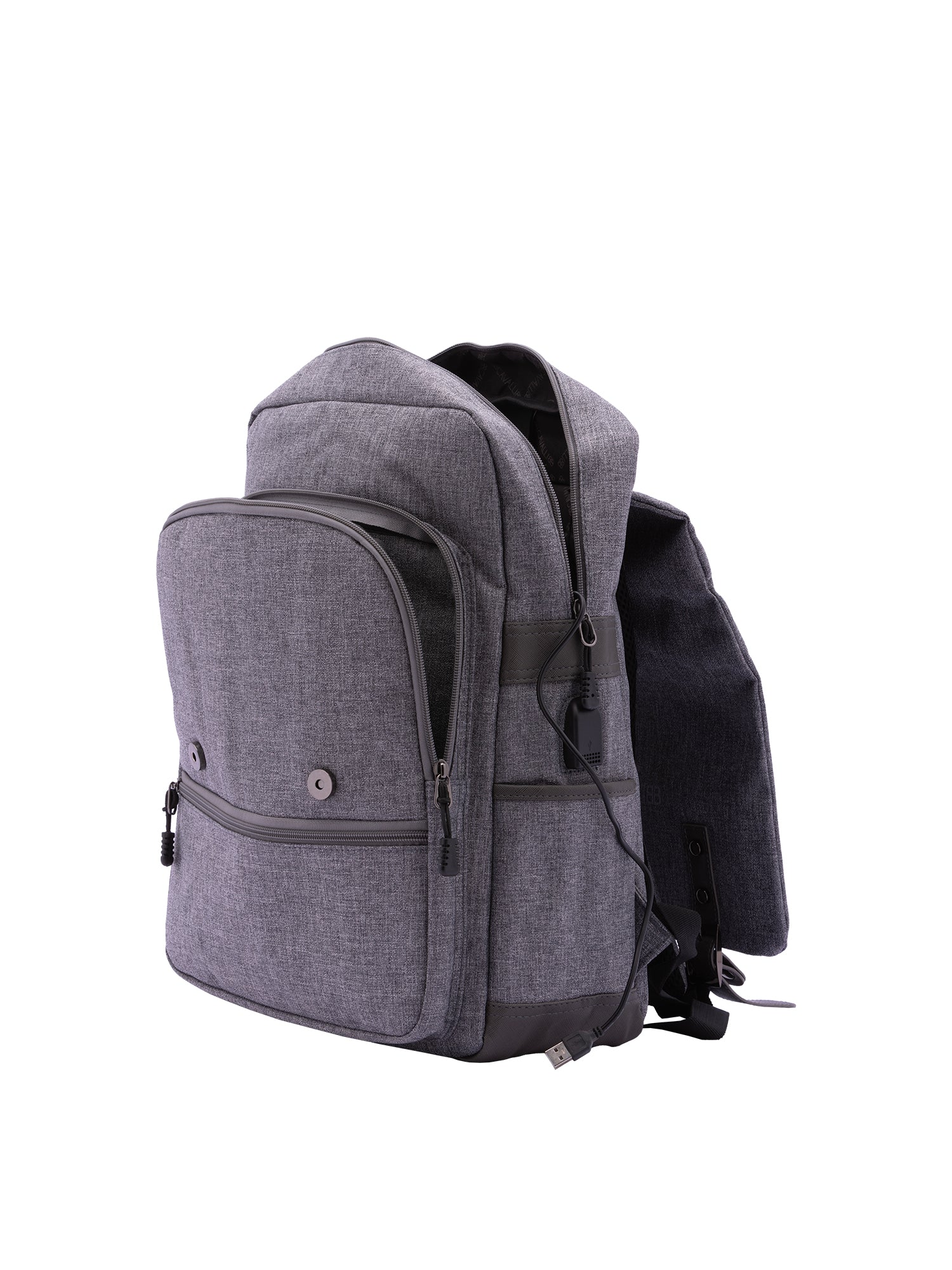Zaino da uomo in poliestere Casual BC1290-GRIGIO B Cavalli