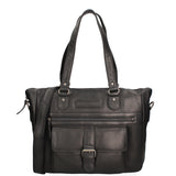 Borsa a spalla uomo in vera pelle Casual HILB-3340-NERO Hill Burry