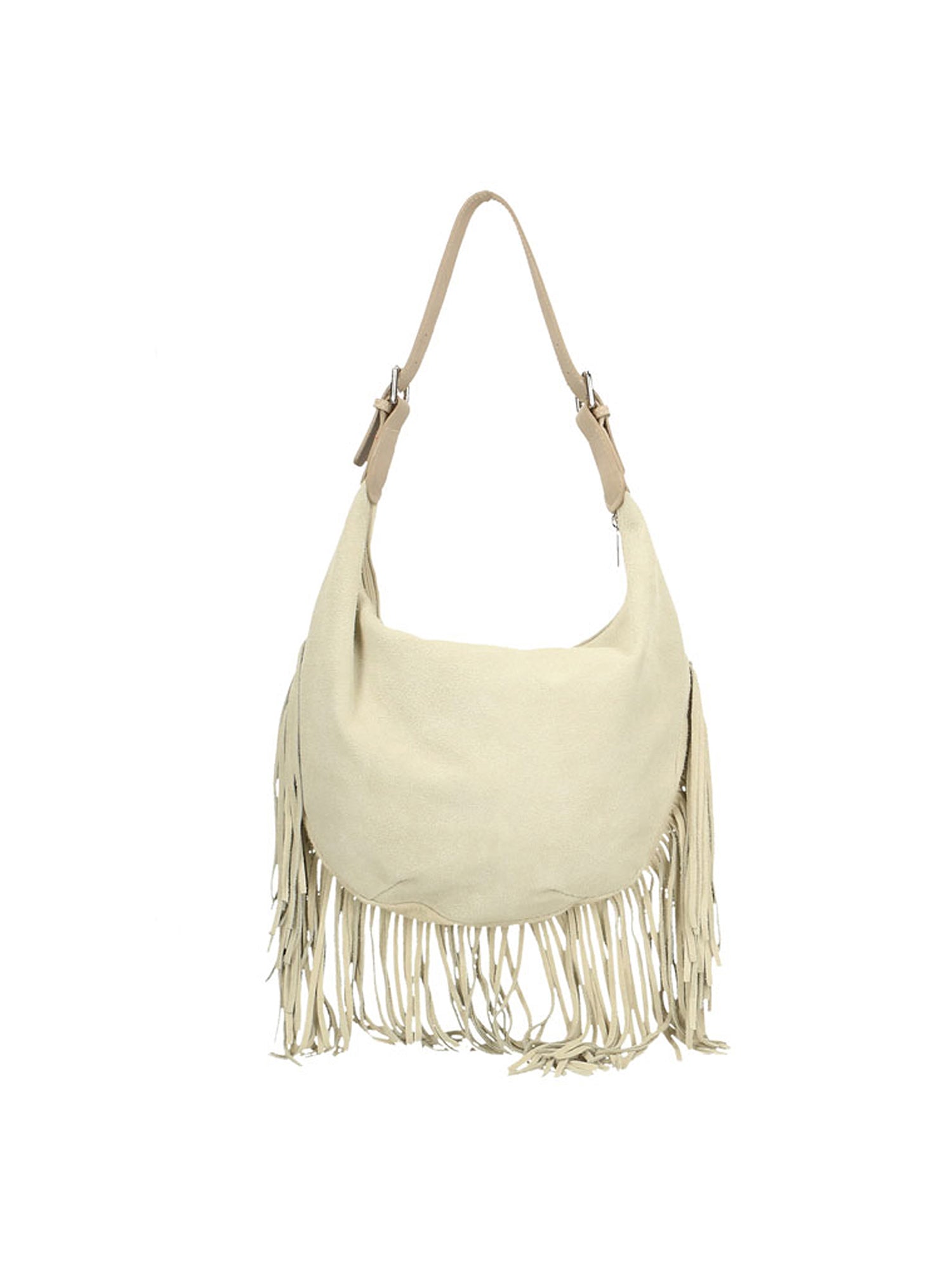 Zefira Borsa a spalla da donna Pelle Scamosciata 8630-BEIGE Gave Lux