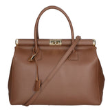 Aleria Borsa a mano da donna Vera pelle 8005-D21 BRUCIATO Gave Lux