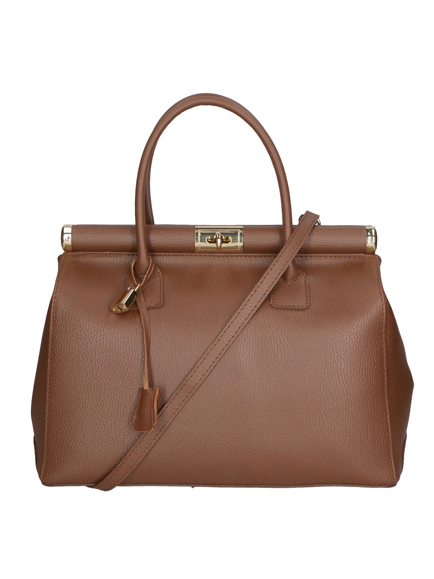 Aleria Borsa a mano da donna Vera pelle 8005-D21 BRUCIATO Gave Lux