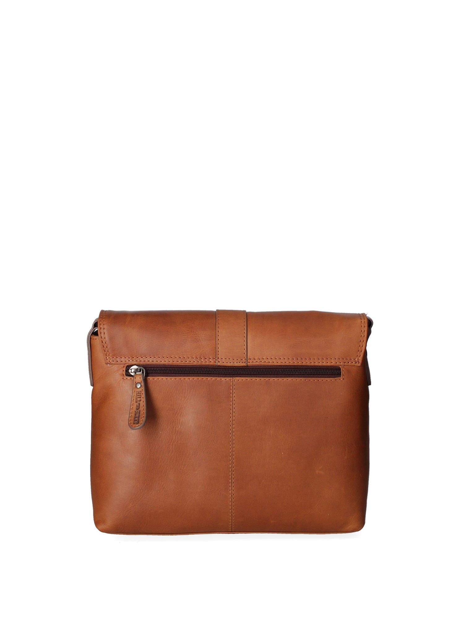 Borsa a tracolla da uomo Vera pelle HILB-3094-CUOIO Hill Burry