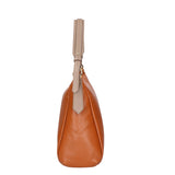 Vladimira Borsa a spalla da donna Vera pelle 06675-D17 CUOIO + D40 TAUPE Gave Lux