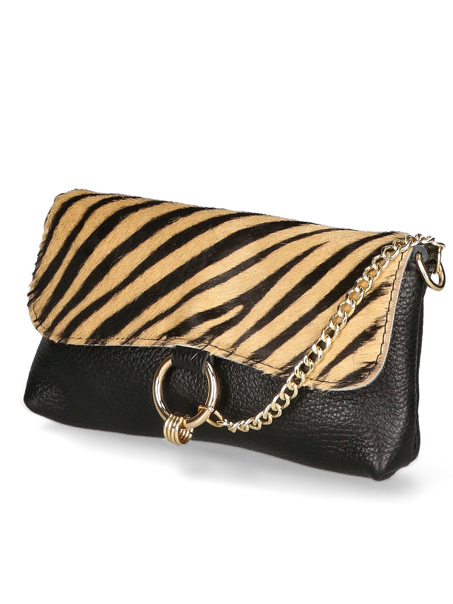 Safira Borsa a mano da donna Vera pelle 04760-ZEBRA CUOIO Gave Lux