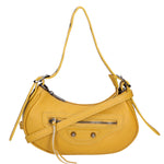Galatea Borsa a spalla da donna Vera pelle 05708-D04 GIALLO YELLOW Gave Lux