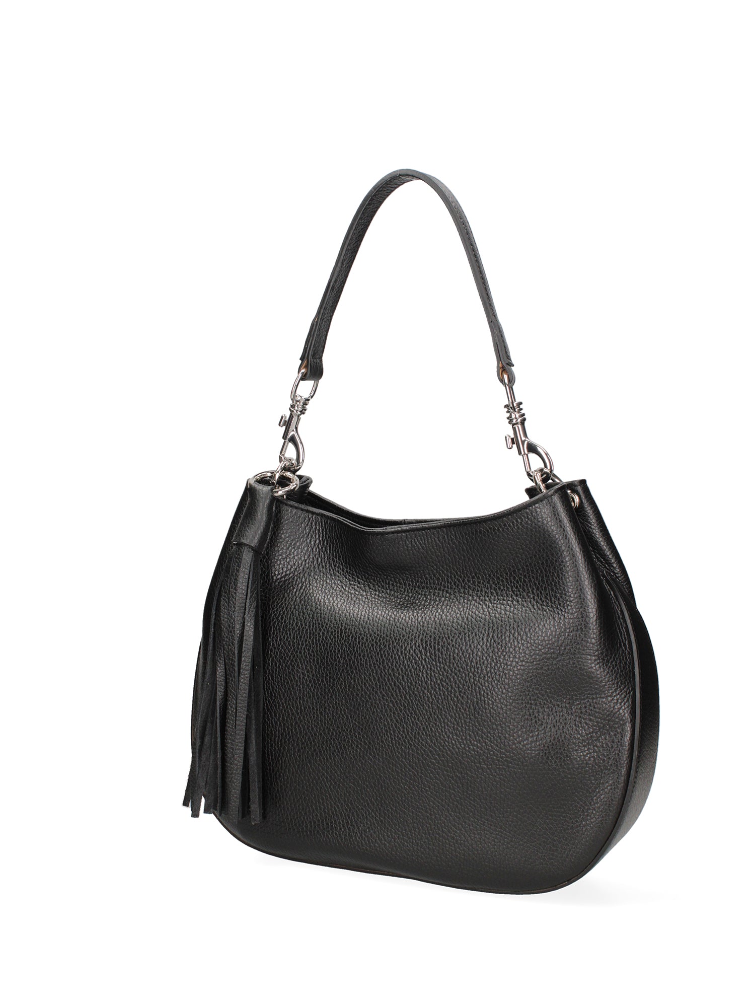 Borsa a spalla da donna Vera pelle 07316-D28 NERO Roberta Rossi