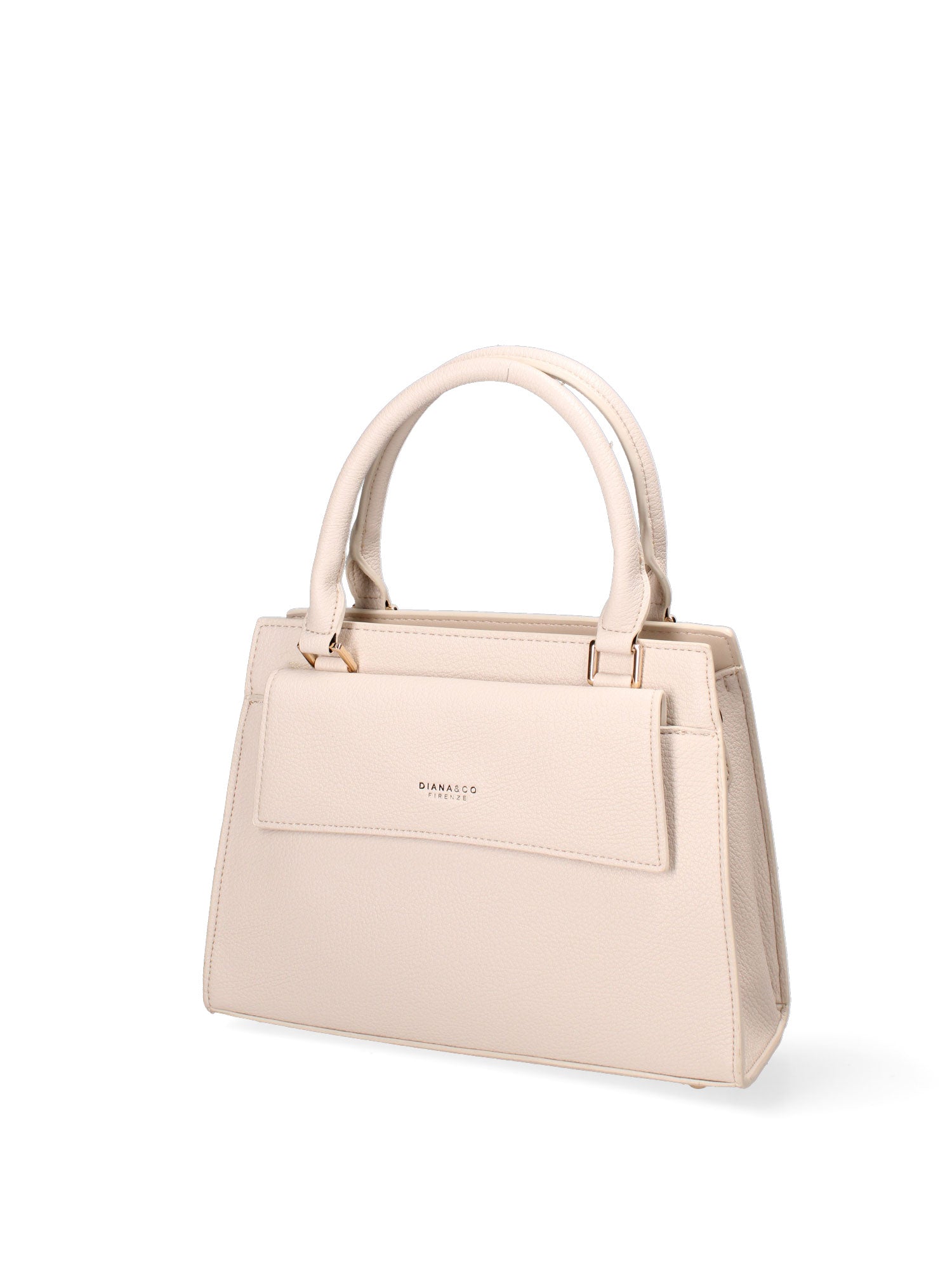 Borsa a mano da donna Ecopelle e Zip 614-2-BEIGE Diana&co