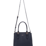 Borsa a mano da donna 100% pelle vegana PU 716-2PT-NAVYBLUE Diana&co