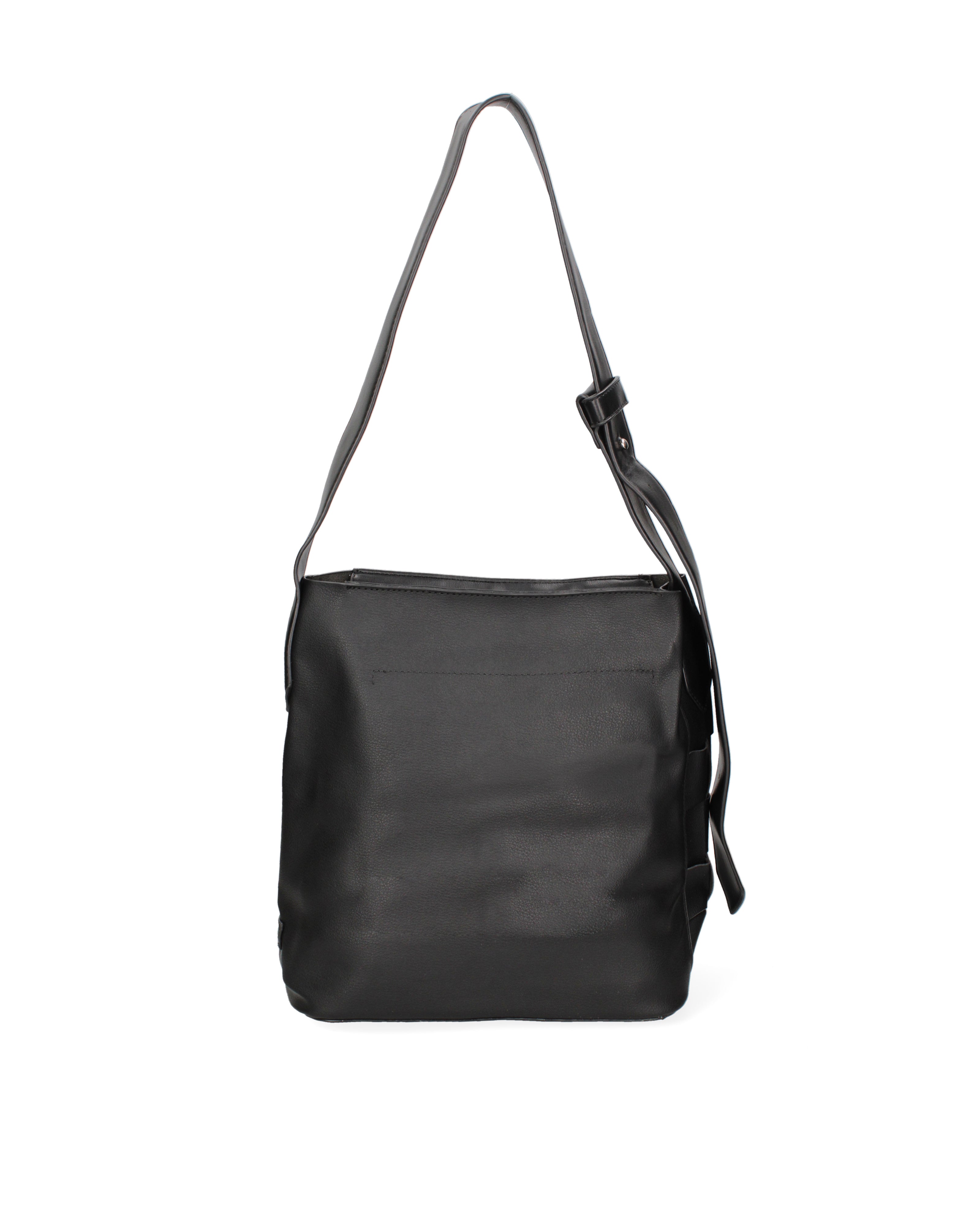 Borsa a spalla da donna 100% Pvc CM6408-BLACK David Jones