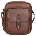 Borsa a tracolla uomo 100% PU Leather PCL3005-COFFEE Northampton Polo Club