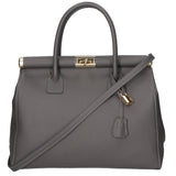 Aleria Borsa a mano da donna Vera pelle 8005-D27 CENERE Gave Lux
