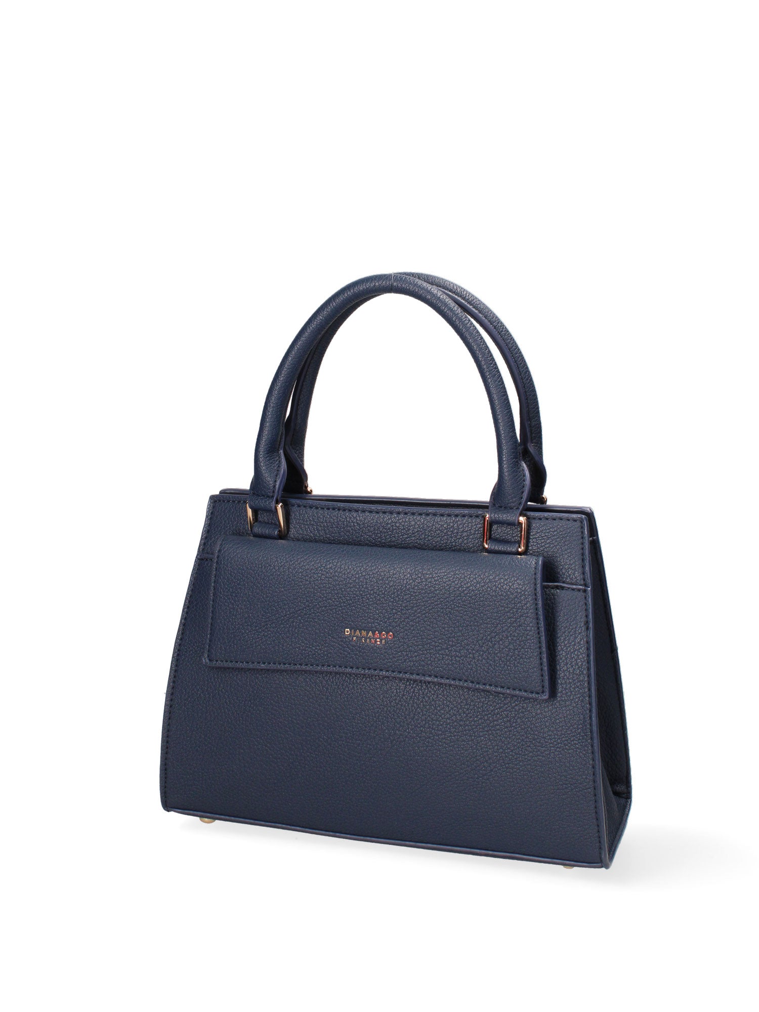 Borsa a mano da donna Ecopelle e Zip 614-2-NAVY BLUE Diana&co