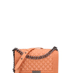 Borsa a mano donna 100% gomma FLAT PENKA M-DARK RUST-SATIN CDF Marc Ellis
