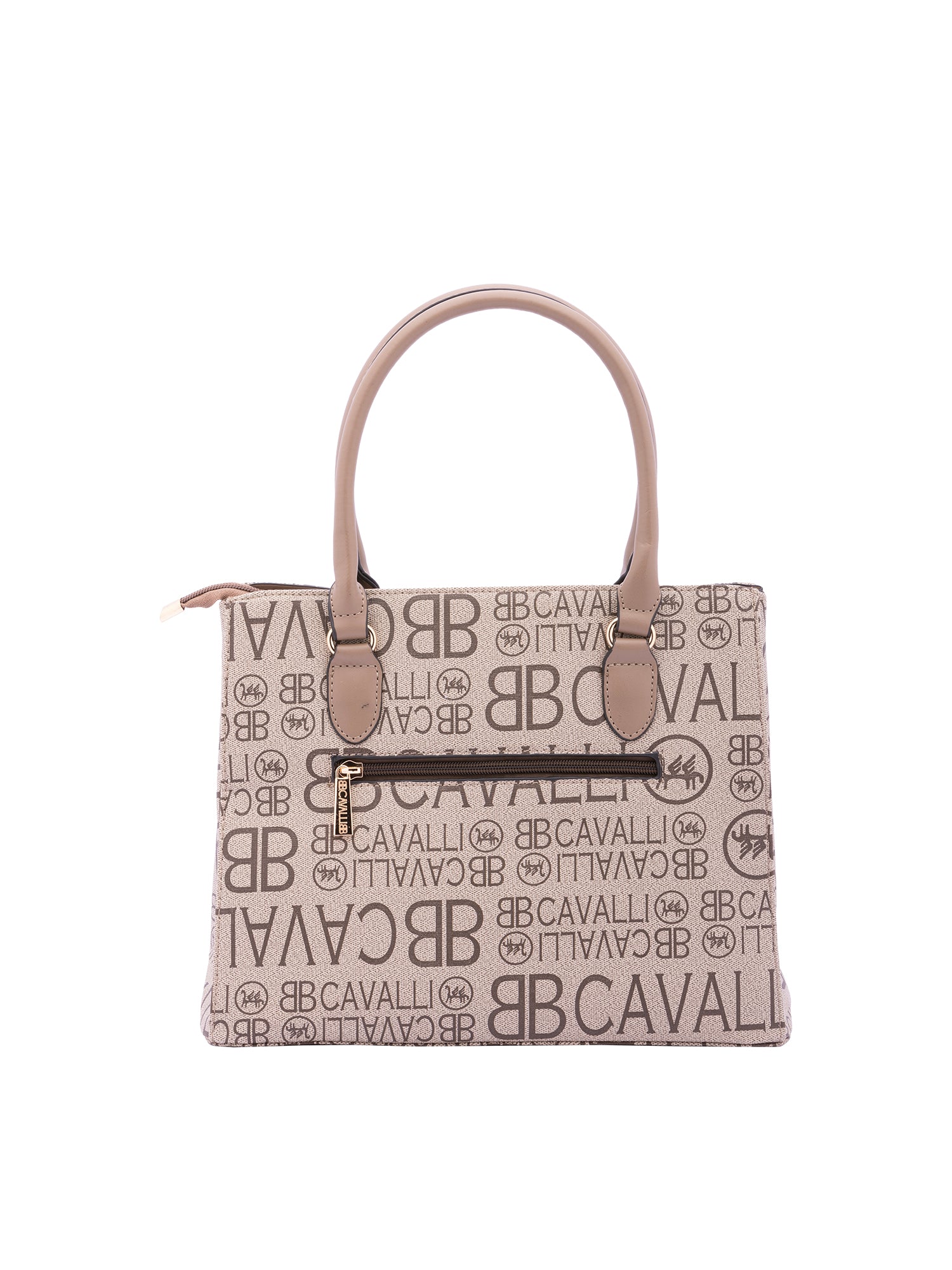 Borsa a mano da donna Ecopelle e poliestere BC1370-MARRONE B Cavalli