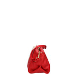 Borsa a spalla da donna Vera pelle 07165-D58 ROSSO+D37 LATTE Roberta Rossi