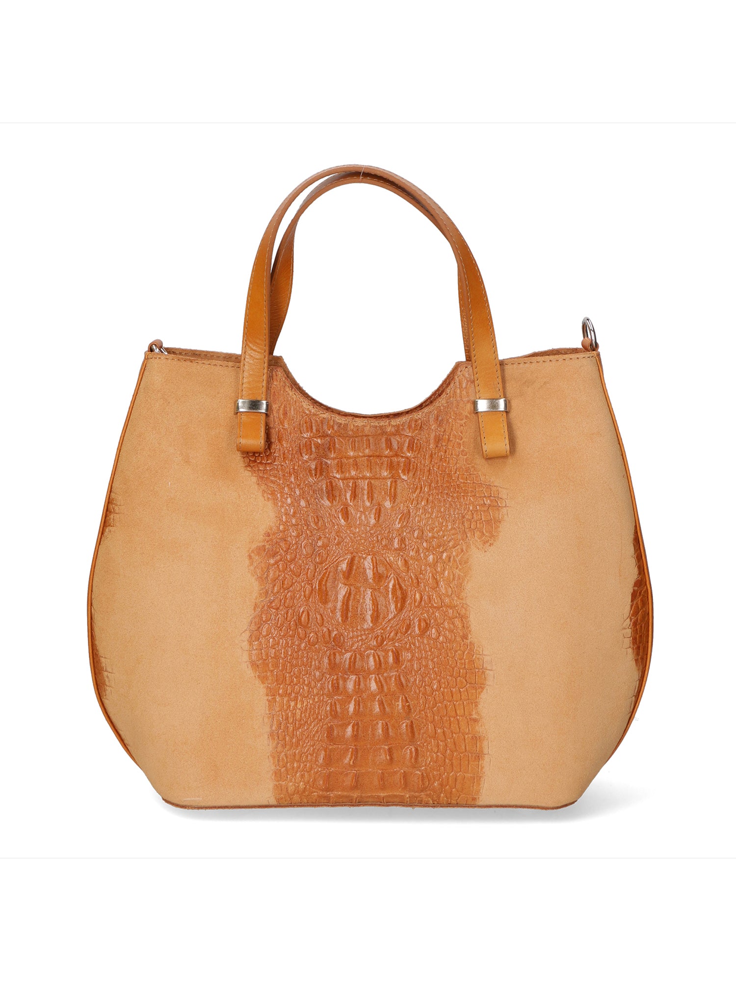 Elda Borsa a mano da donna Vera pelle croco 80046 1-CUOIO Gave Lux