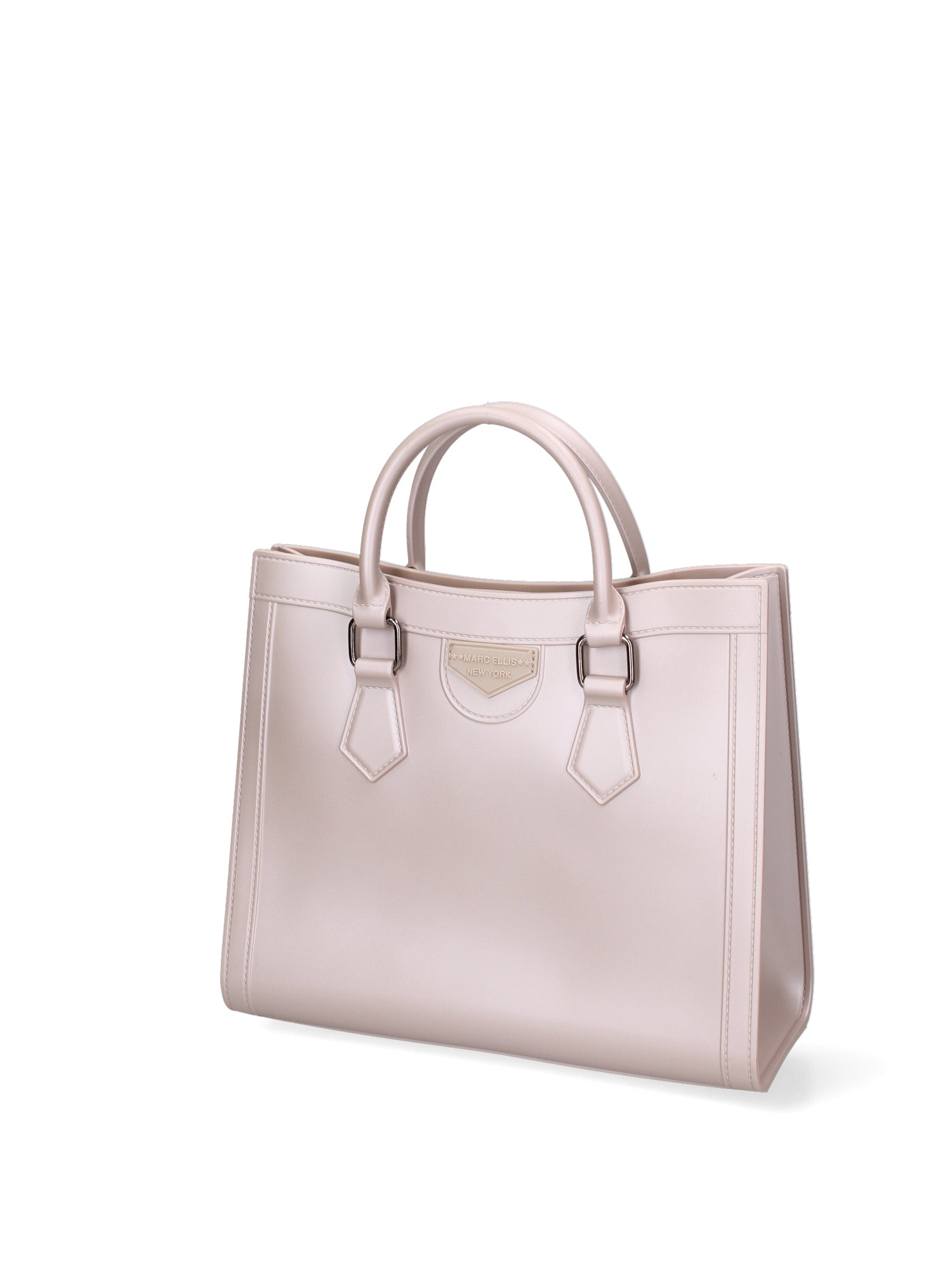 Borsa a mano da donna 100% Pvc FLAT-WOOD-M 24-STONE - SATIN CDF Marc Ellis