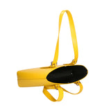 Germana Borsa a spalla da donna 100% pelle 05924-B04 GIALLO Gave Lux