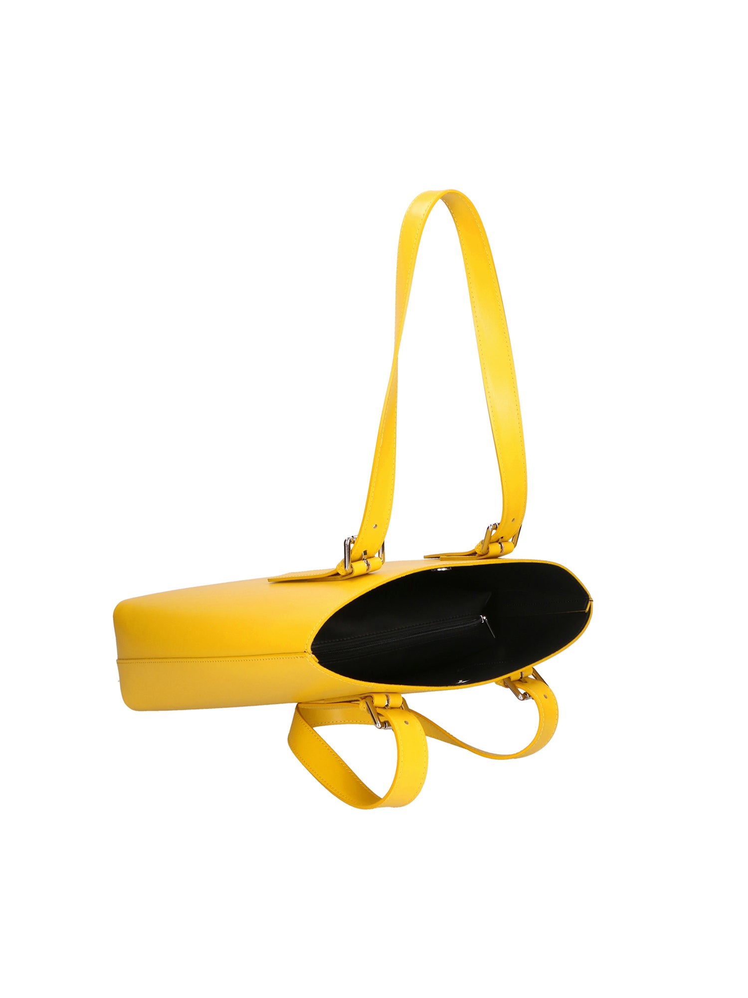Germana Borsa a spalla da donna 100% pelle 05924-B04 GIALLO Gave Lux