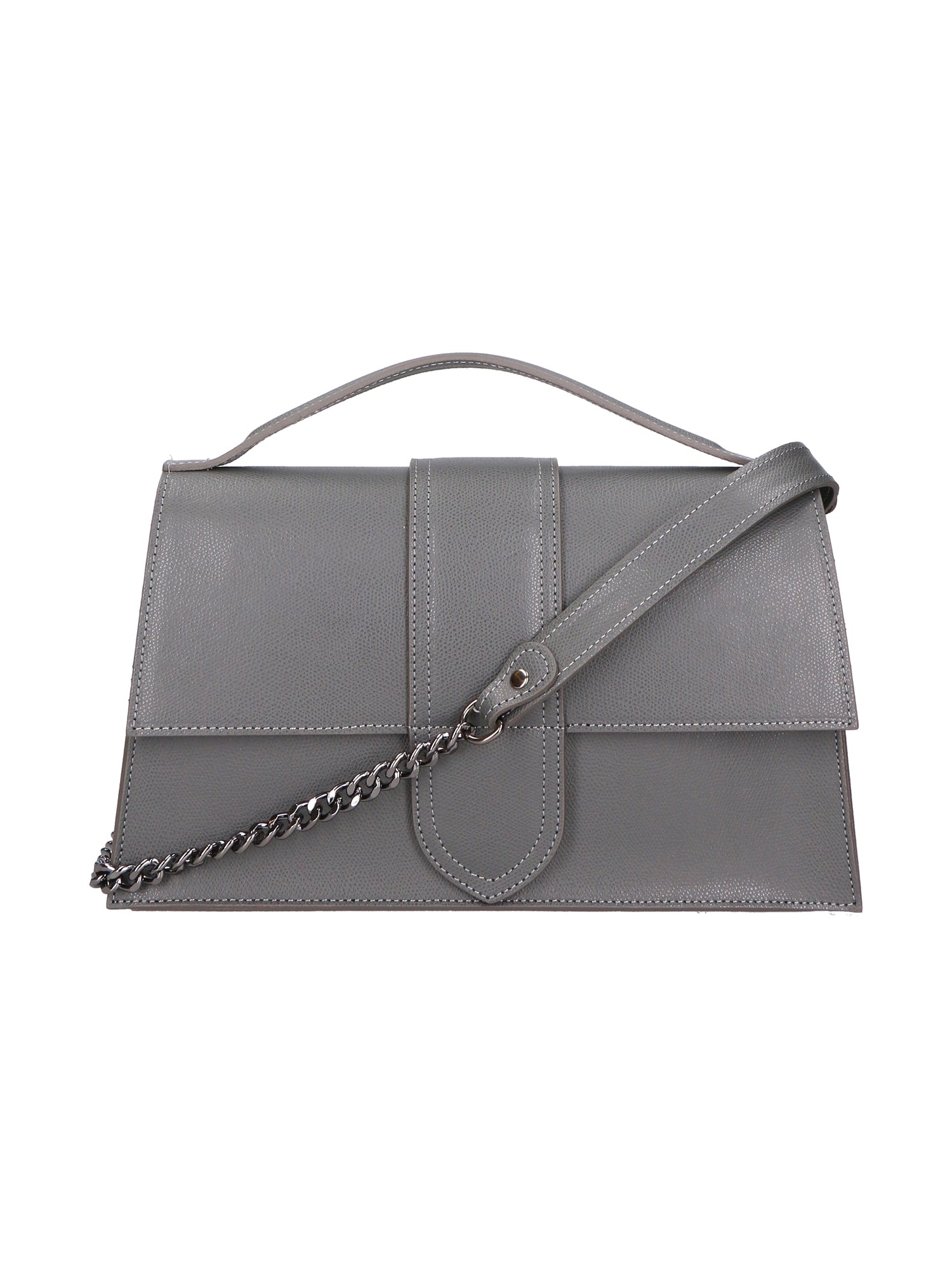 Lina Borsa a mano da donna Vera pelle 06517-GRIGIO Gave Lux
