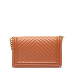 Borsa a mano da donna 100% PVC FLAT M-RAME + OFF GOLD Marc Ellis
